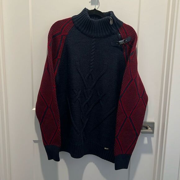 MONDO Men’s Military Style Turtleneck Sweater - Picture 2 of 16